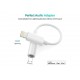 Adaptor Apple Lightning tata - Jack 3.5 mm mama alb AUX005 Choetech