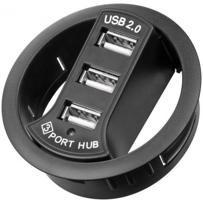 Hub 3x USB 2.0 pentru birou Goobay