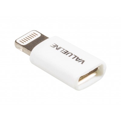 Adaptor iPhone Lightning tata - micro USB mama alb Valueline