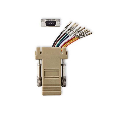 Adaptor serial D-SUB 9-Pini mama - RJ45 mama crem Nedis CCGB52820IV