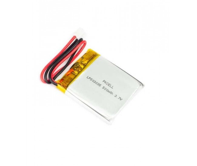 Acumulator Lithium Poliymer 20146 500mAh 3.7V conector JST 37x30.5x5.3mm Pimoroni AKYGA Battery