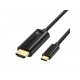 Cablu USB TYPE C - HDMI 3m 4K30Hz Choetech XCH-0030/BK