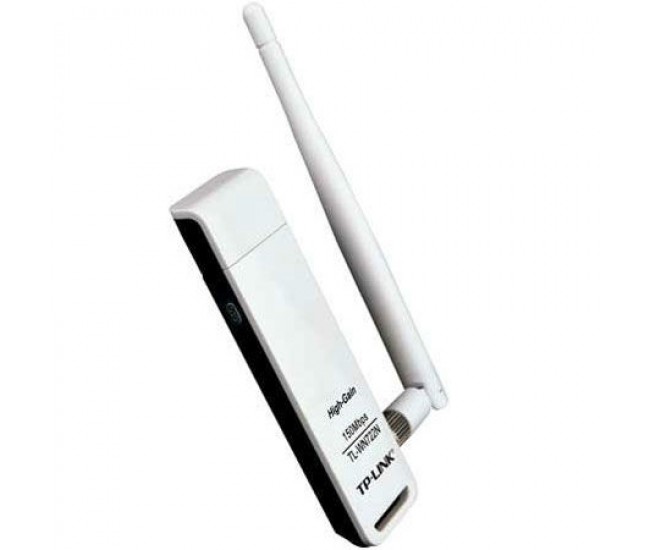 Placa de retea Card wi-fi USB +antena 4dbi b/g/n TL-WN722N v.3.0 150MB TP-Link