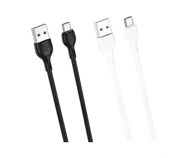 Cablu USB TYPE C - USB 2m 2A alb XO-NB200c-WH