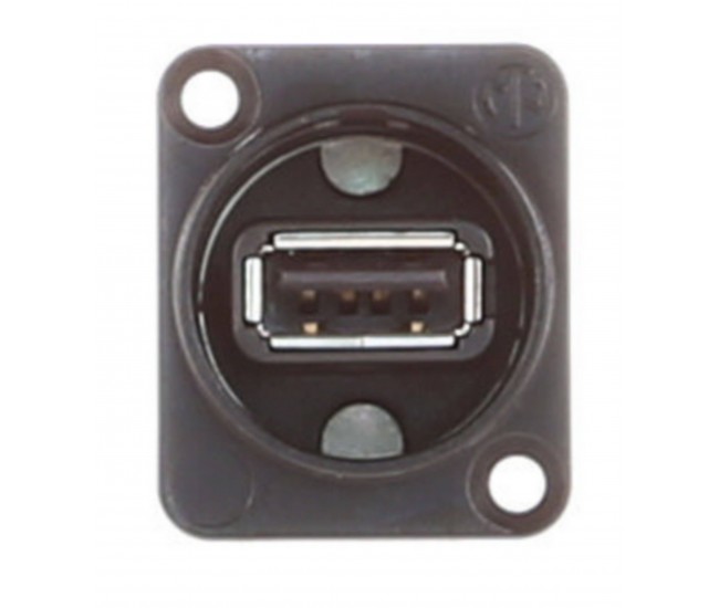 Adaptor panou priza USB A mama - USB B mama spate Neutrik NAUSB-W-B