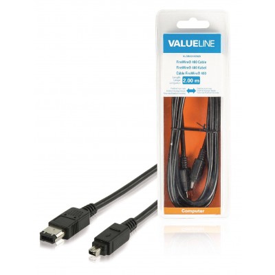 Cablu FireWire 400 4 Pini tata - 6 Pini tata 2m Valueline