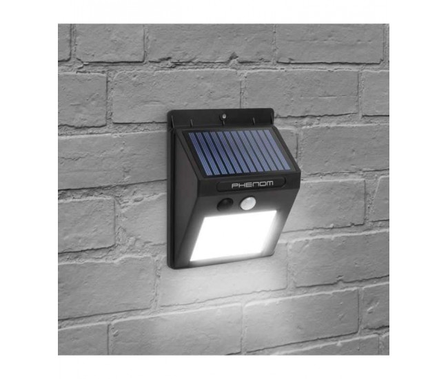 Reflector solar COB LED cu senzor de miscare montabil pe perete 3W IP65 Phenom