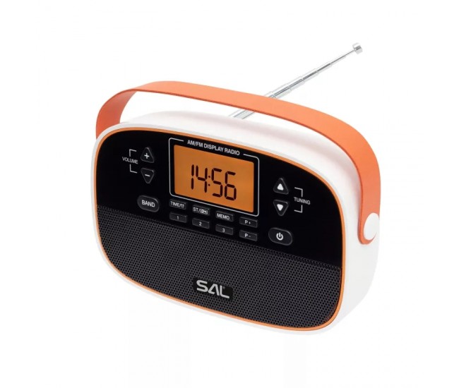 Radio AM-FM portabil Digital LCD ceas desteptator SAL RPR4LCD