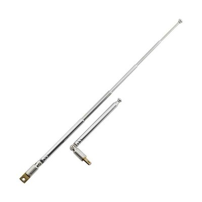 Antena telescopica 4 segmente + balama 90 grade 21cm/63cm