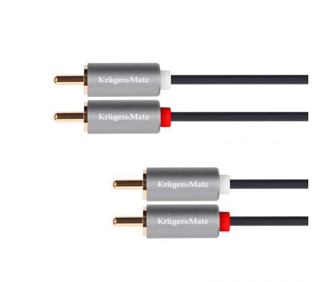 Cablu 2x RCA - 2x RCA 3m Basic Kruger&Matz