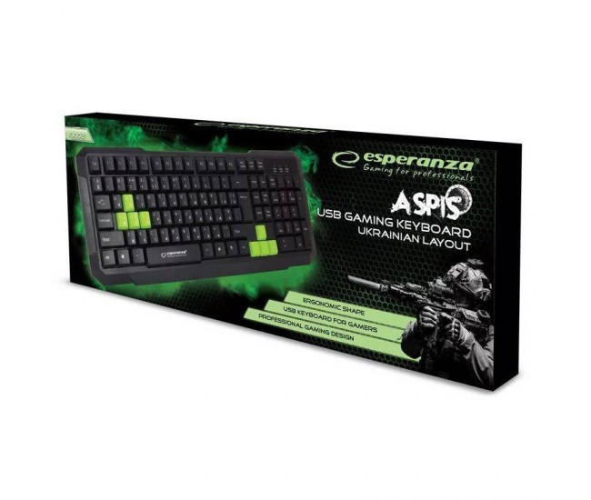 Tastatura gaming verde ASPIS ESPERANZA