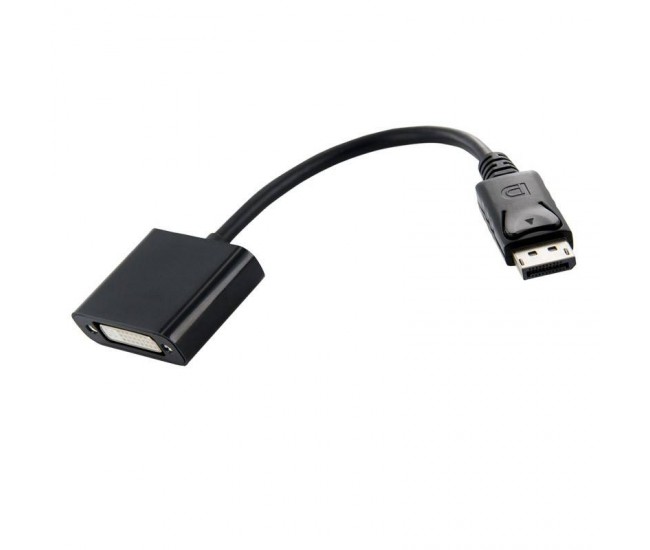 Cablu adaptor DisplayPort la DVI-I 24+5 mama 0.2m 4WORLD