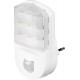 Lumina de noapte LED 1.1W alb rece 6400K cu detector de miscare 5m PIR 230V alb 96500 Goobay