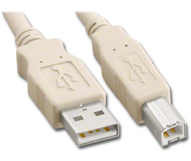 Cablu USB 2.0 A la USB B impimanta 1.8m crem Micro Connect Gembird