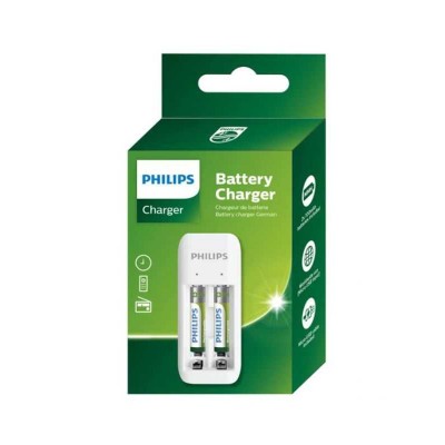 Incarcator USB Philips pentru acumulatori AA/AAA +2x AAA (LR03) 700mAh inclusi SCB2070NB/00