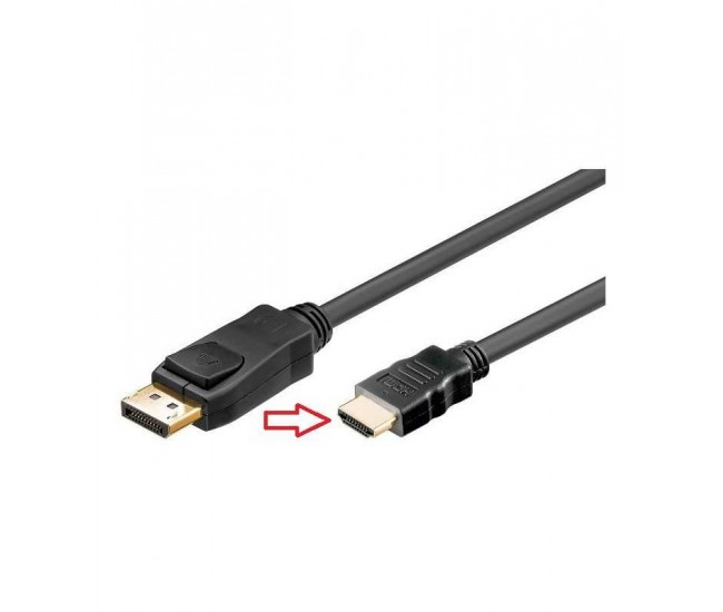 Cablu DisplayPort la HDMI 3m 1080p contacte aurite