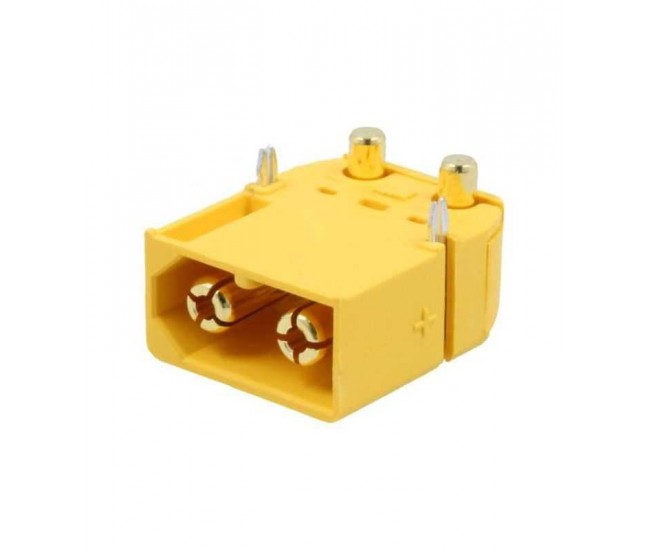 Conector soclu XT60 tata 2 pin alimentare DC pentru PCB THT AMASS XT60PW-M