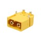 Conector soclu XT60 tata 2 pin alimentare DC pentru PCB THT AMASS XT60PW-M