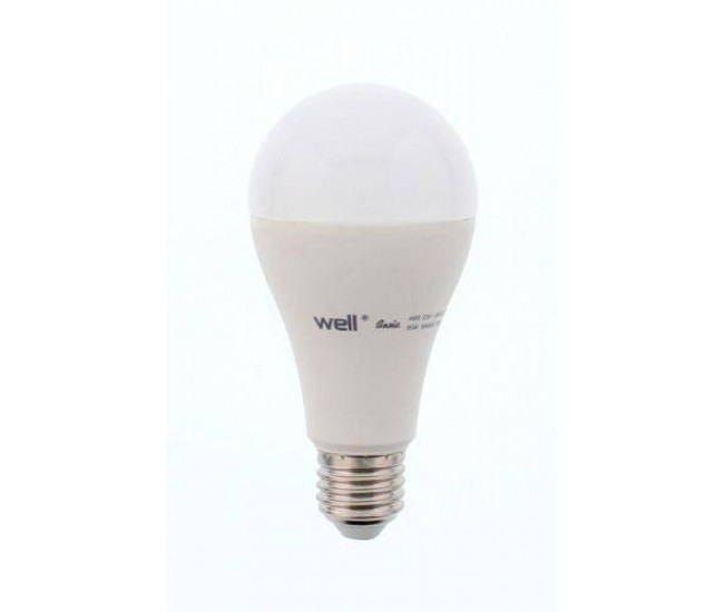 Bec cu LED A65 E27 15W 1200lm 230V lumina naturala 4000K Basic Well