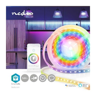 Banda LED Smart Wi-Fi RGB 700lm IP65 5m Nedis