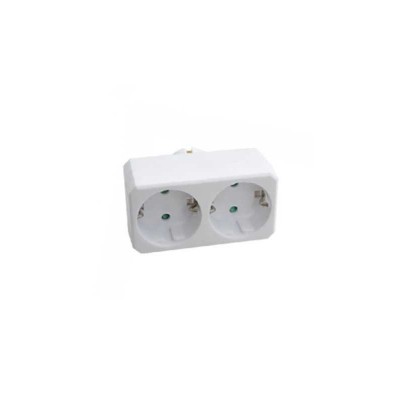 Adaptor distribuitor 2 prize SCHUKO 2x 16A MAX 2300W V-TAC