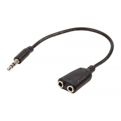 Splitter audio stereo 3.5 mm tata - 2x 3.5 mm mama 0.2m Valueline