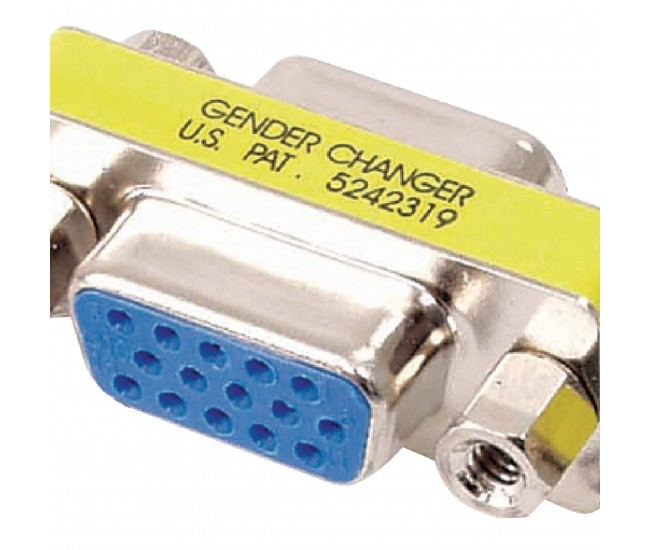 Adaptor D-SUB VGA 15 pini mama - 15 pini mama Valueline