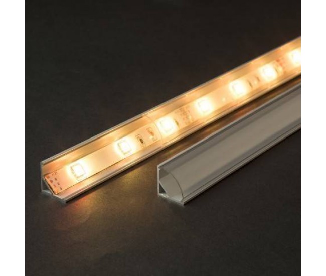 Profil din aluminiu pentru benzi LED 2000x16x16mm rotunjit Phenom