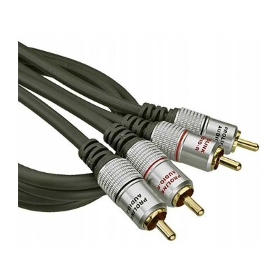 Cablu RCA mufa tata x2 din ambele parti 0.5m negru PROLINK TCV4270-0.6