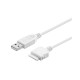 Cablu de date si incarcare USB 1.2m Apple iPhone 4S iPad 1-2-3 alb