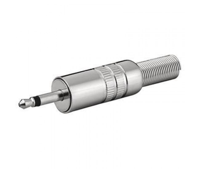 Mufa Jack 3.5 mm mono tata metal Goobay