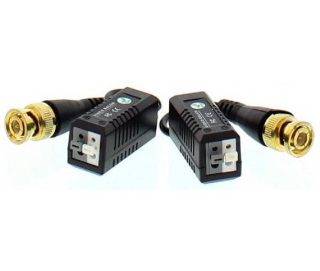 Video balun HD cu clip pentru cablu UTP/FTP Well