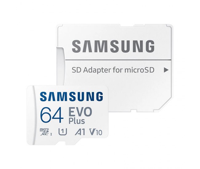 MicroSDHC UHS-1 CARD +adaptor SD 64GB 130MB/s EVO PLUS SAMSUNG MB-MC64KA/EU