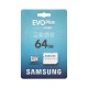 MicroSDHC UHS-1 CARD +adaptor SD 64GB 130MB/s EVO PLUS SAMSUNG MB-MC64KA/EU