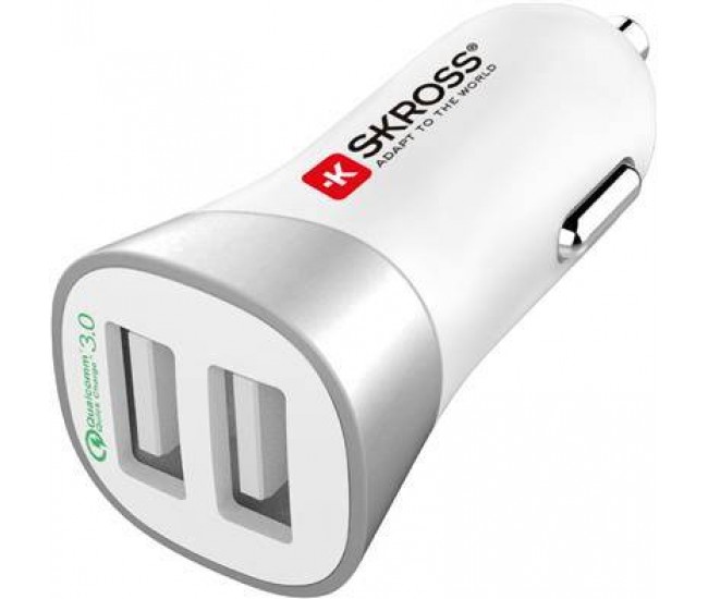 Incarcator auto 12-24V 2x USB Quick Charge 3.0 QC3.0 Skross