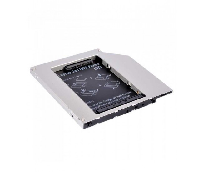 SSD HDD CADDY SATA2 9mm Cadru de montare pe unitatea hard disk de 2.5 inch