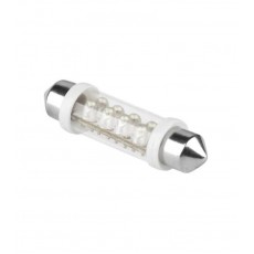 Bec auto 12V T10 42mm 8LED SV 8.5 lumina alba ZAR0078