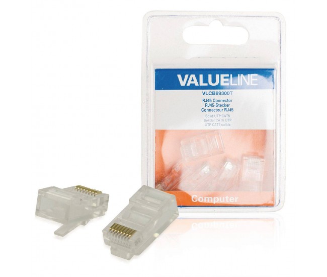 Mufa RJ45 CAT5 transparent tata 5buc Valueline