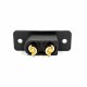 Soclu alimentare DC XT90 tata pe panou 2 pini lipire 30A 500V negru AMASS XT90E-M