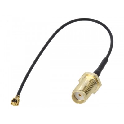 Cablu adaptor IPEX mama 90 grade - SMA mama drept 50cm JC Antenna AD.ANT.021.4