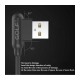 Cablu Golf Pudding Micro USB 48M 1m 2.4A negru