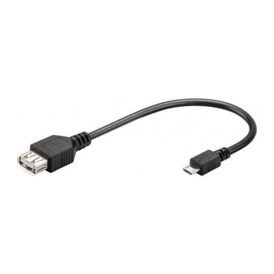 Cablu adaptor OTG micro USB tata - USB mama 20cm Goobay