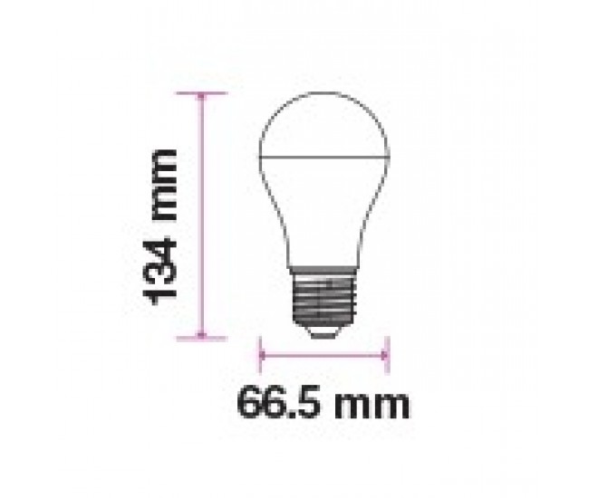 Bec LED P45 E14 5.5W 6400K alb rece cu cip SAMSUNG V-TAC