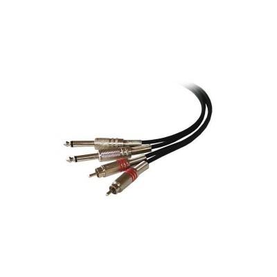 Cablu 2x RCA tata - 2x JACK 6.35 mm mono tata 5m ibiza