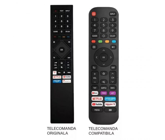 Telecomanda TV Hisense ERF3B72H compatibila  cod ER9567 /MFY1159 (423-3)