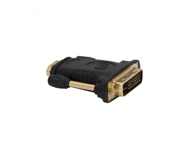 Adaptor digital fisa DVI-D 24+1(tata) - soclu HDMI(mama) placat cu aur delight 05740