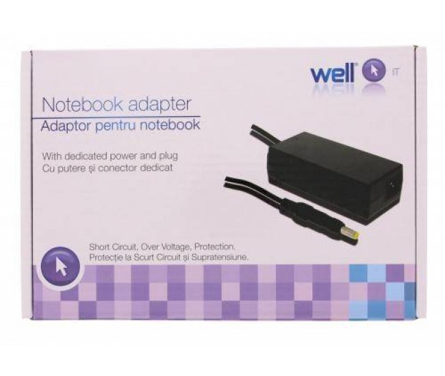 Alimentator pentru laptop HP 18.5V 3.50A 65W 5.5x2.1mm Well