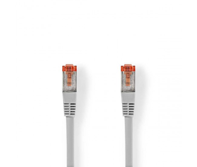 Cablu FTP CAT6 patch cord 2m gri RJ45-RJ45 Nedis