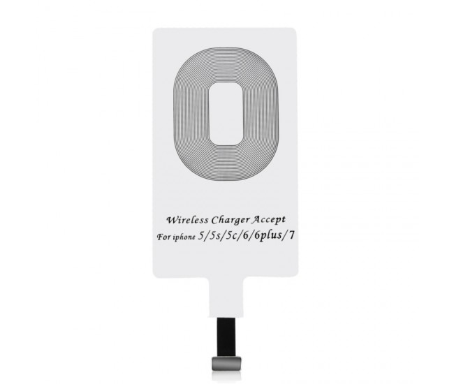 Receptor wireless Qi pentru Apple iPhone alb Choetech WP-IP-301WH