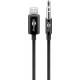 Cablu LIGHTNING audio - Jack 3.5 mm 1m Certificat Apple MFI Goobay